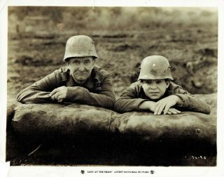 Vintage 1927 " Lost At The Front " Movie Promo Photo,  Charles Murray & Max Asher