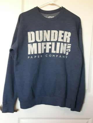 Dunder Mifflin,  Inc.  Paper Company (the Office) Sweatshirt Euc Small