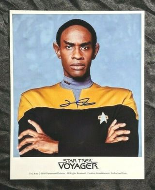 1995 Tim Russ Tuvok Voyager Star Trek Signed Auto 8x10 Photo (a2)