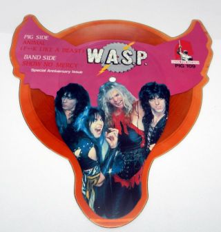 W.  A.  S.  P.  Wasp Picture Disc Vinyl Record Animal F K Like A Beast No Mercy Lp