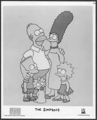 The Simpsons 1989 First Season Tv Promo Photo Bart Simpson