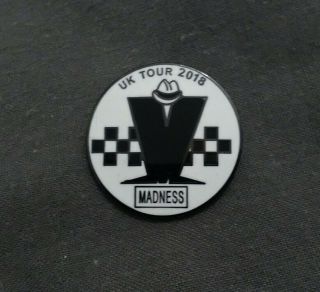 Madness Uk Tour 2018 Nutty Boys Ska Reggae Enamel Pin Badge -