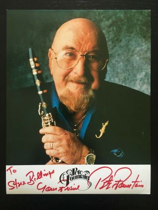 Pete Fountain American Jazz Clarinetist Hand Signed 8x10 " Photo W/coa 7318