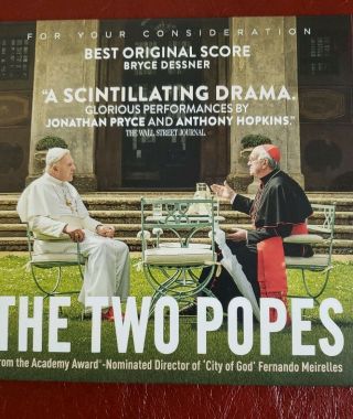 The Two Popes Best Score Cd Fyc Bryce Dessner