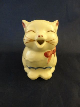 Vintage 1940s Shawnee Pottery Puss ' N Boots Cat Creamer Pitcher (826) 2