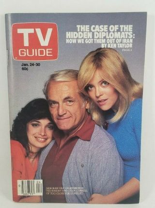 Tv Guide Canada 1981 Jan.  24/30 Deb Valkenburgh Ted Knight Lydia Cornell Cover