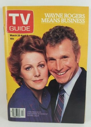 Tv Guide 1981 March 28 April 3 Canada Lynn Redgrave Wayne Rogers Cover Many Ads