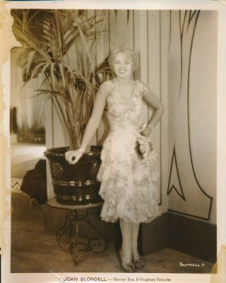 Joan Blondell 1930 Warner Bros 8 X 10 Glamour Photo Sinner 
