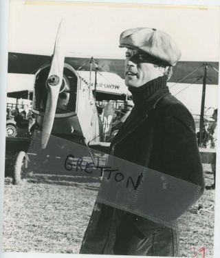Robert Redford In Front Of Airplane Rare Photo