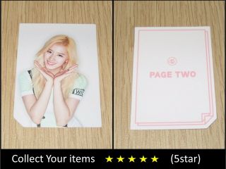 Twice 2nd Mini Album Page Two Cheer Up White Sana A Official Photo Card