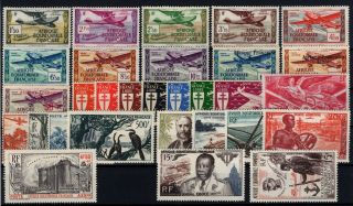 P120595/ French Equatorial Africa / Airmail / Lot 1937 – 1957 Mh 184 E