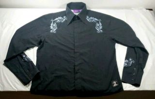 Jimi Hendrix Experience Rock And Roll Religion L/s Button Front Shirt Sz.  Xl