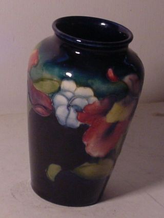 Moorecroft Orchid FlowerArt Pottery Vase 5 Inch Tall Signed Made in England 2