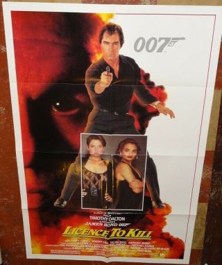 Licence To Kill Orig 1989 James Bond 1sheet Timothy Dalton -