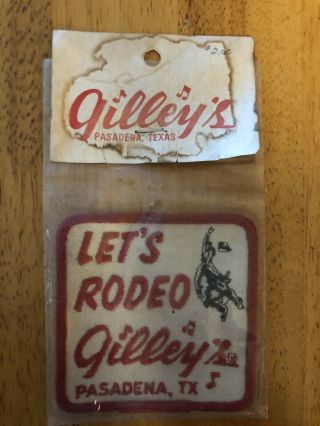 Gilleys Pasadena Shirt Patch.  Urban Cowboy