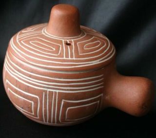 Vintage Puerto Rican Pottery Bean Pot Hal Lasky Caribe