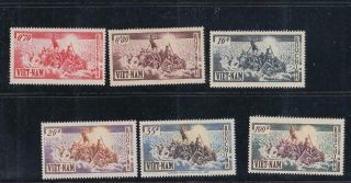 1955 Vietnam South Stamps Sc 30 - 35 Mnh Vf