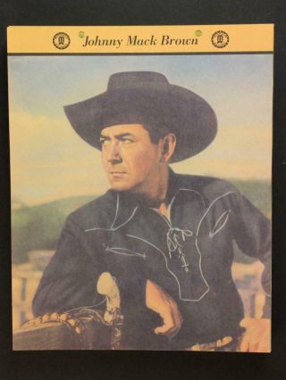 1940s Dixie Premium Western Movie Star Portrait Of Johnny Mack Brown