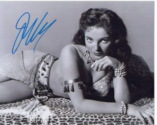 Joan Collins Sexy Playboy Batman Actress Signed 8x10 Photo With