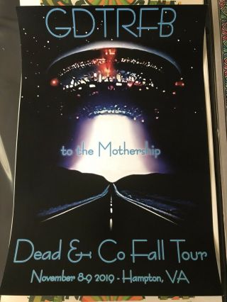 Dead And Company Hampton Va Coliseum 11/8 9/19 Pin Poster Grateful Co