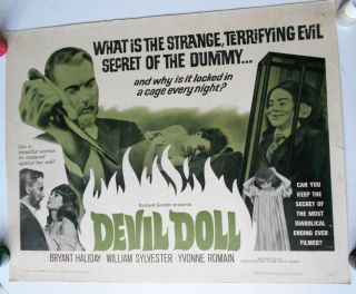 Devil Doll Half - Sheet Horror Movie Poster Drive - In Ventriloquist Dummy Monsters