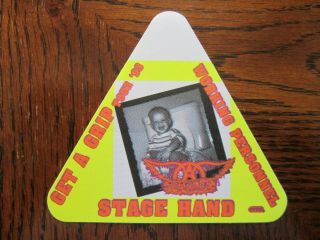 1993 Aerosmith Get A Grip Tour Baby Photo Concert Tour Backstage Pass Stage Hand