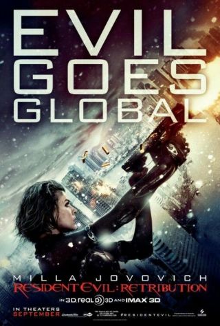 Resident Evil Retribution - Ds Movie Poster D/s 27x40 Adv Jovovich