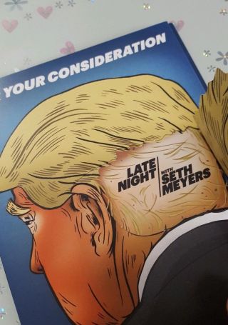 Late Night With Seth Meyers With Donald Trump Cover,  Fyc Promo
