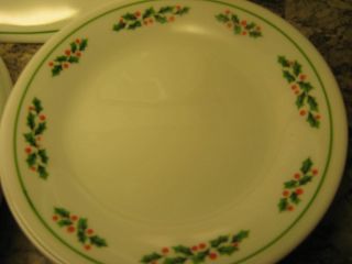 17 piece set of Corelle Ware in the Winter Holly pattern 2