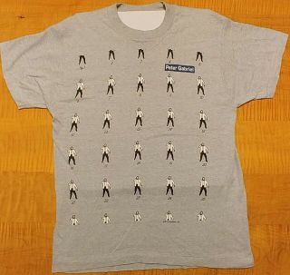 Peter Gabriel 1986 " So " Us Tour T - Shirt (large)