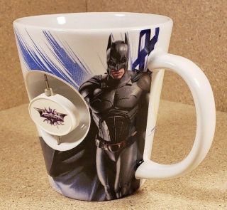 Batman Spinning Emblem Coffee Mug Cup Six Flags Dc Comics Dark Knight Spinner