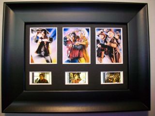 Back To The Future Framed Trio Movie Film Cell Memorabilia - Compliments Poster