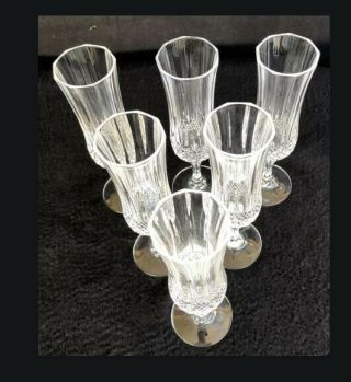 Set Of Six French Cristal D 