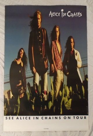 Alice In Chains 1990 Promo Tour Poster