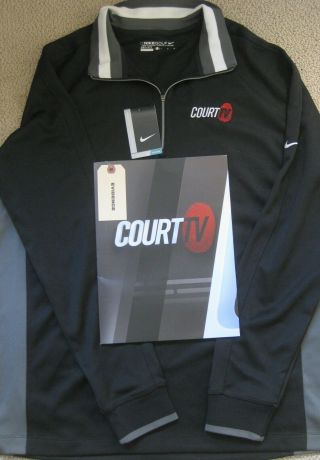 Court Tv Press Kit Promo Promotional Nikegolf Dri - Fit Cover - Up Nwt Large