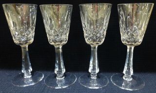Set Of 4 - Galway - Crystal - Wine Glasses - 6 7/8 Inches Tall