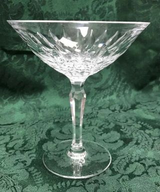 Josair Crystal Martini Glass Edith 5.  25” Tall X 4.  75” Across Rim Signed