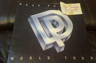 Deep Purple Prefect Strangers World Tour Program 1984/85 And Ticket