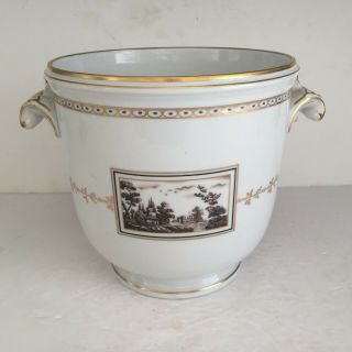 Vintage Richard Ginori Italian Porcelain Fiesole Ice Bucket Planter Cachepot