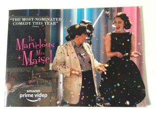 The Marvelous Mrs.  Maisel Emmy Promo Book Amazon Prime Video 24 Pg Color Photos