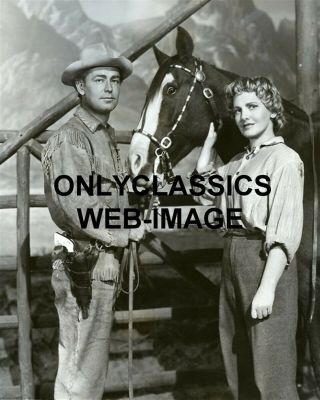 1953 Shane Hollywood Movie Photo Alan Ladd,  Jean Arthur Horse Lightning At Farm