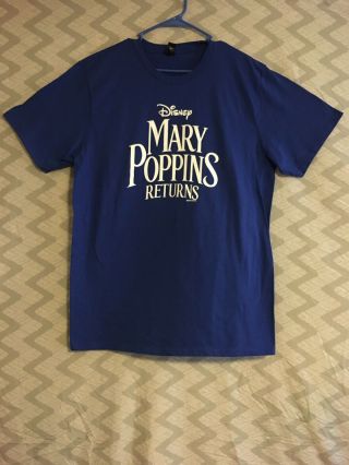 Mary Poppins Returns Movie Disney Promo Shirt Sz Xl