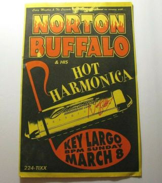1998 Signed Norton Buffalo Portland,  Or Concert Poster – Steve Miller
