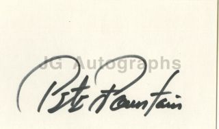 Pete Fountain - American Jazz Clarinetist - Authentic Autograph