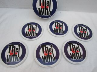The Who Pop Group 6 Piece Drinking Coaster Set