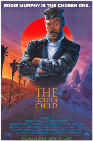 The Golden Child Movie Poster Ss 27x40 Eddie Murphy John Alvin Artwork