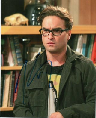 Autographed Johnny Galecki Signed 8 X 10 Photo Really
