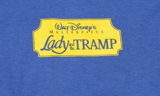 Vintage Lady And The Tramp Xl T - Shirt Walt Disney Masterpieces 90 