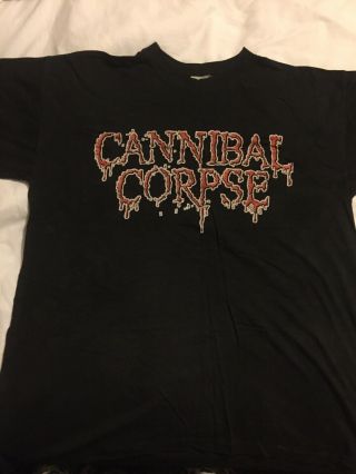 Vintage Cannibal Corpse Gallery Of Suicide Uk / European Tour T Shirt