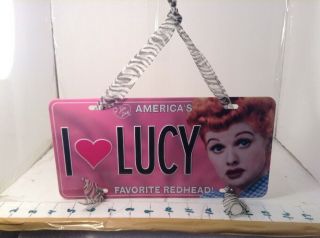I Love Lucy Classic License Plate America 